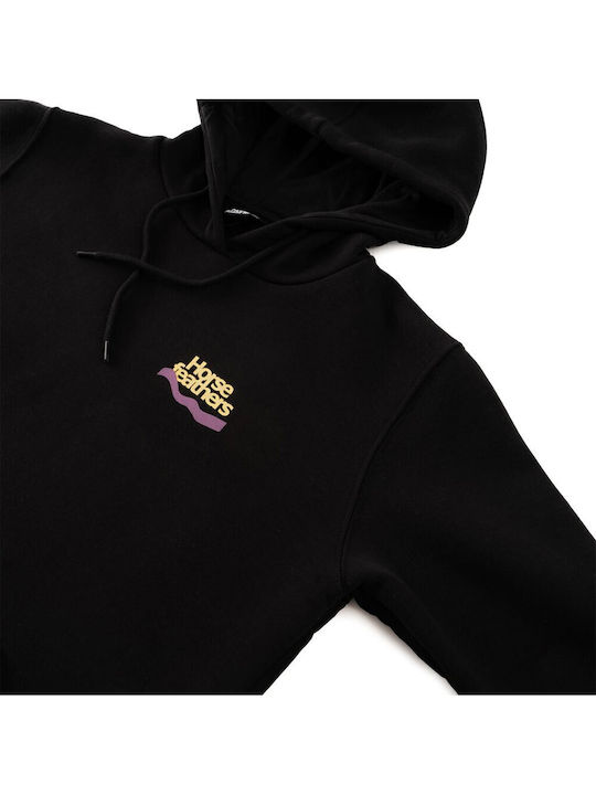 Women's Sweatshirt Hooded Black