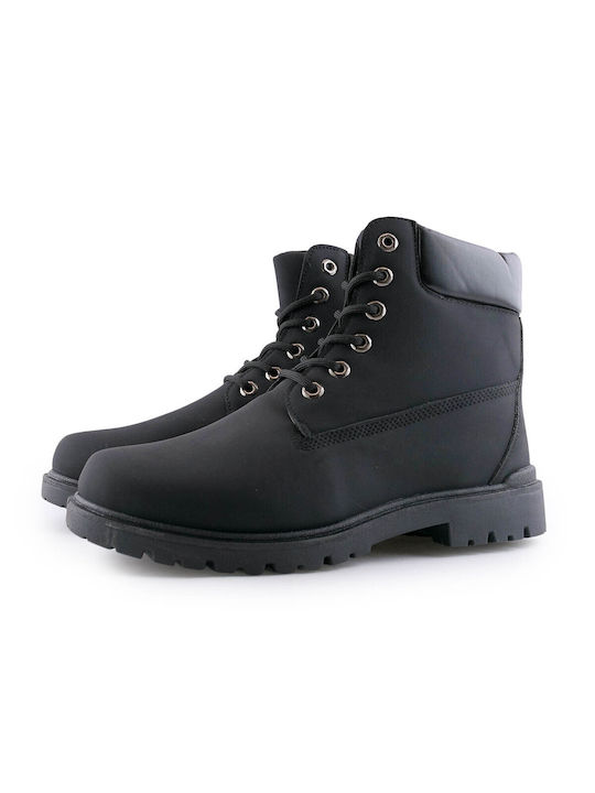 Love4shoes Men's Boots with Zipper Black