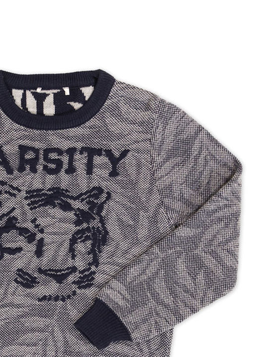 New College Kids Sweater Long Sleeve Gray