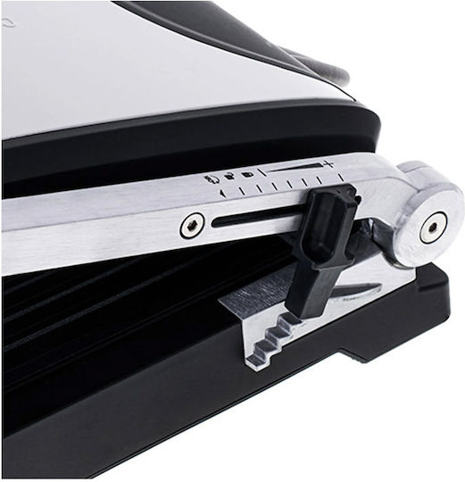 Adler Tabletop Electric Grill Smooth and Ribbed Plate 3000W with Adjustable Thermostat 29cmx26cmcm