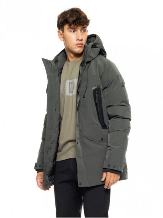 Splendid Men's Winter Puffer Jacket Green