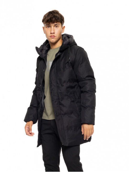 Splendid Men's Winter Puffer Jacket Black