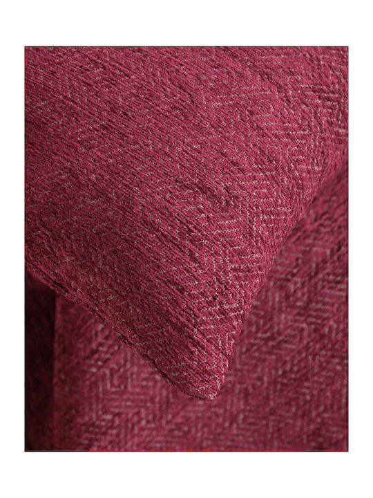 Rythmos Avida Sesselüberwurf Zwei Seiten Chenille 180x160cm Burgundisch