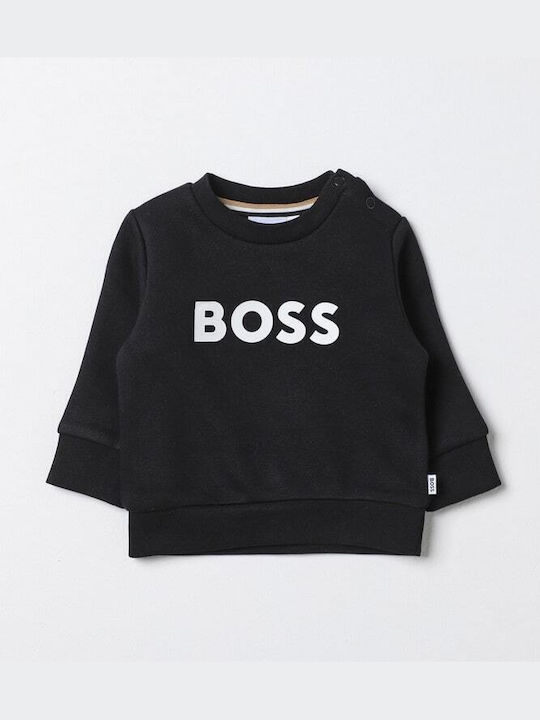 Hugo Boss Παιδικό Φούτερ Μαύρο