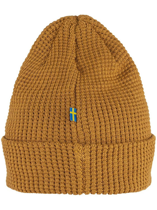 Fjallraven Beanie Unisex Beanie Knitted in Orange color