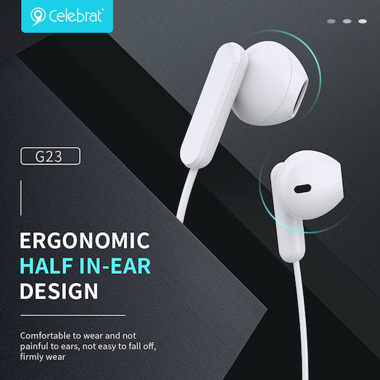 Celebrat Earbuds Handsfree with 3.5mm Connector Black