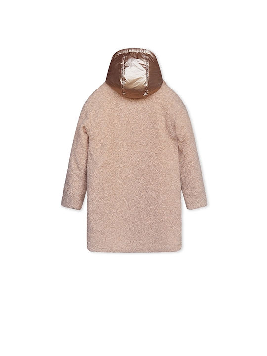 Moodstreet Kinderjacke Lang mit Futter Beige