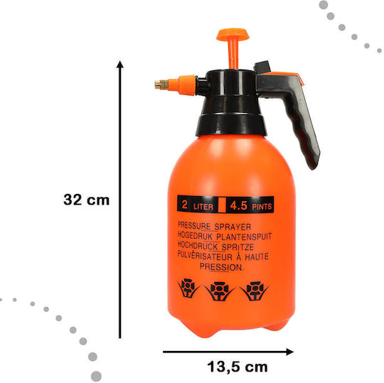 Pressure Sprayer with Capacity 2lt in Orange color