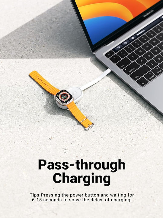 Veger W0102 Wearable Charger Apple Watch Whiteς