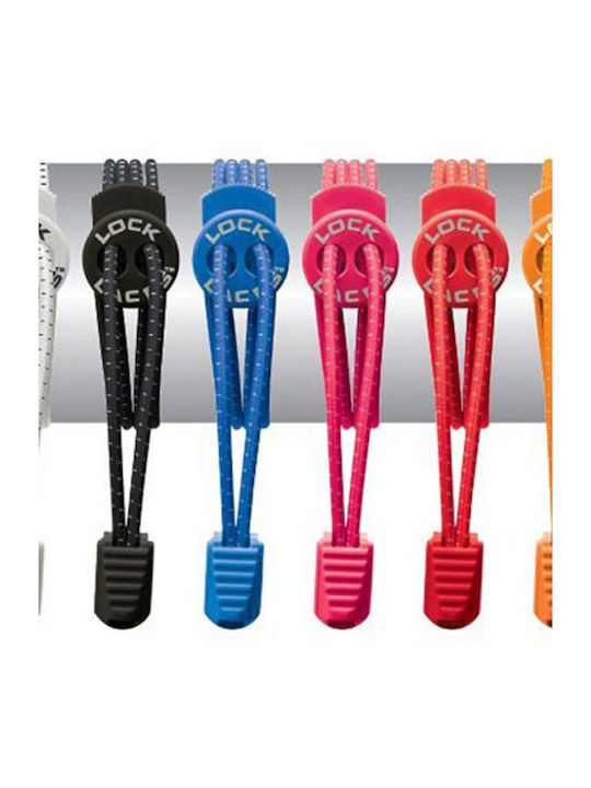 Lock Laces Връзки за Обувки Гуми Червени 2бр 122см
