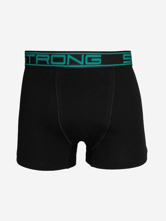 MEN'S BOXER COLORED RUBBER NINA CLUB 411C BLACK/PETROL