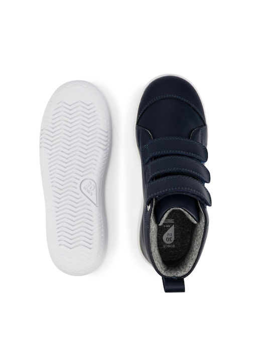 Court Παιδικά Sneakers High με Σκρατς Navy Μπλε