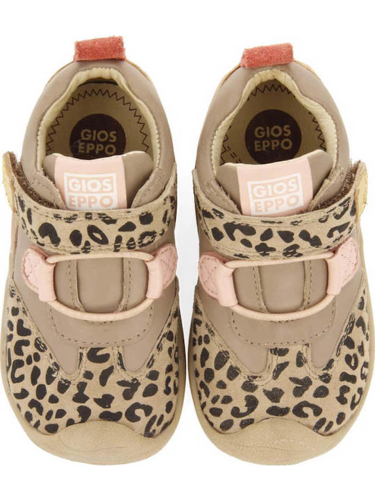 Kinder Sneakers mit Klettverschluss Beige