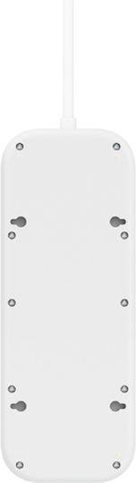 Belkin Πολύπριζο 6 Θέσεων με 1 USB-A, USB-C, Διακόπτη και Καλώδιο 2m