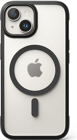 Ringke Fusion-x Magnetic Back Cover Plastic / Silicone Black (iPhone 15)