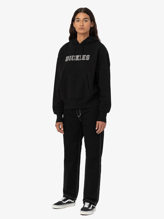 Melvern Long Women's Sweatshirt Hooded Black