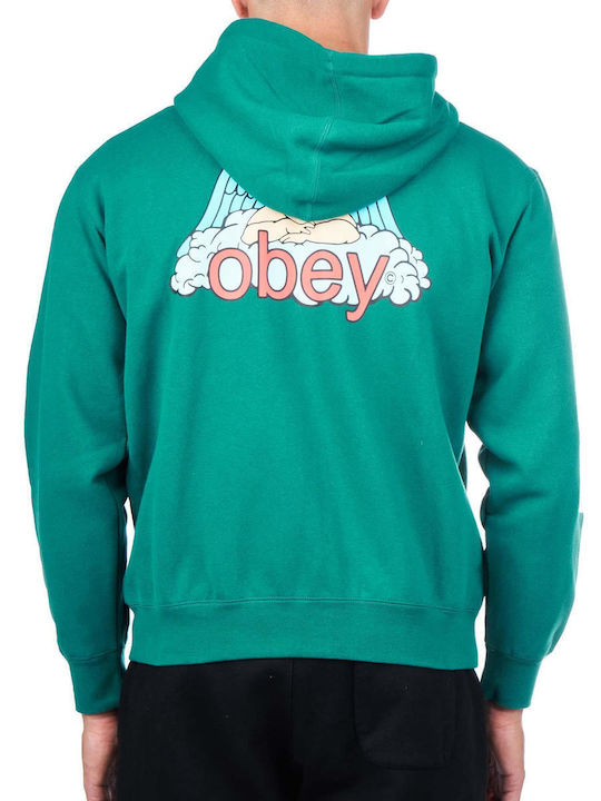 Obey Green with Hood