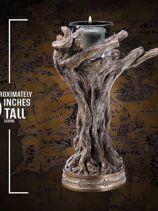 The Noble Collection Candle Holder Porcelain in Gray Color 23cm 1pcs