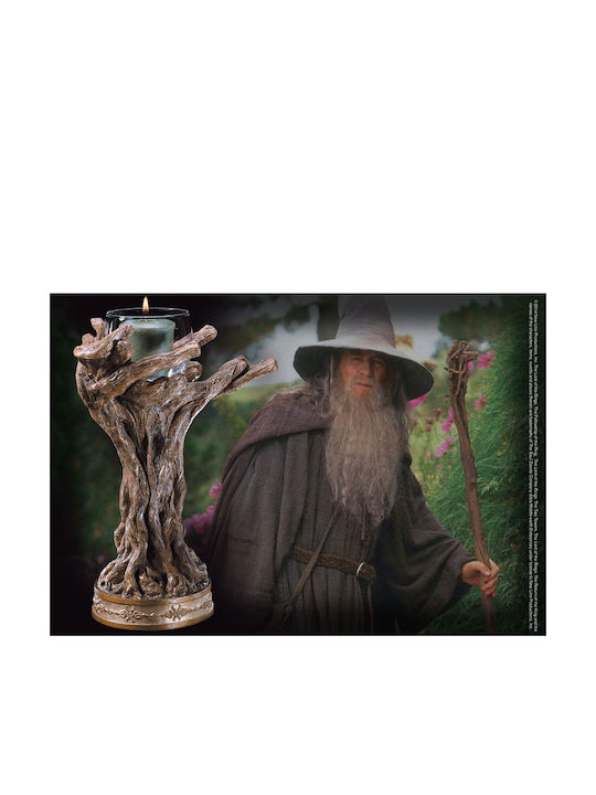 The Noble Collection Candle Holder Porcelain in Gray Color 23cm 1pcs