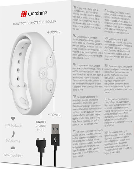 WatchMe Wireless Technology Watch Δονητής με Remote Control Λευκός