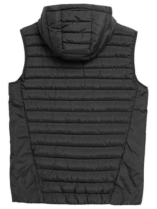 4F Men's Sleeveless Puffer Jacket Black