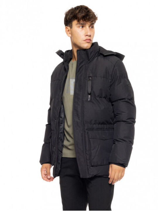 Splendid Men's Winter Puffer Jacket Black