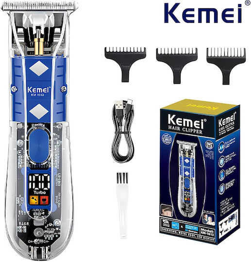 Kemei Professionell Haarschneidemaschine Blau KM-1613