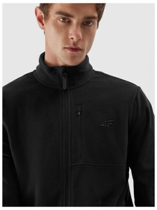 Men's Fleece Cardigan Black
