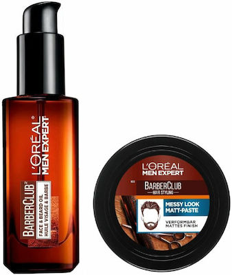 L'Oreal Paris Men's Hair Care Set Men Expert with Candle / Oil 2pcs