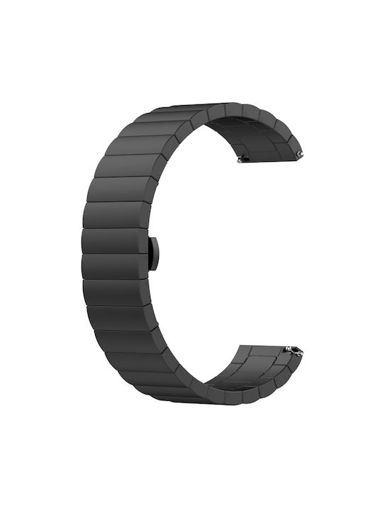 Fit Mini One Bead Metal Steel Watch Λουράκι Μαύρο (Huawei Watch Fit mini)