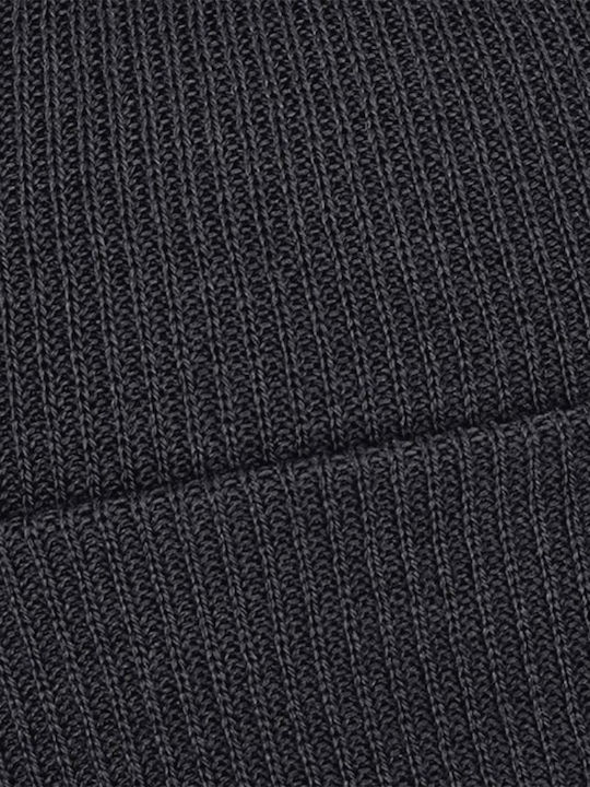 Beanie Unisex Beanie mit Rippstrick in Schwarz Farbe 68015-90201