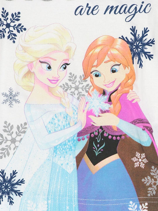 Disney Παιδική Πιτζάμα Χειμωνιάτικη Γκρι Frozen