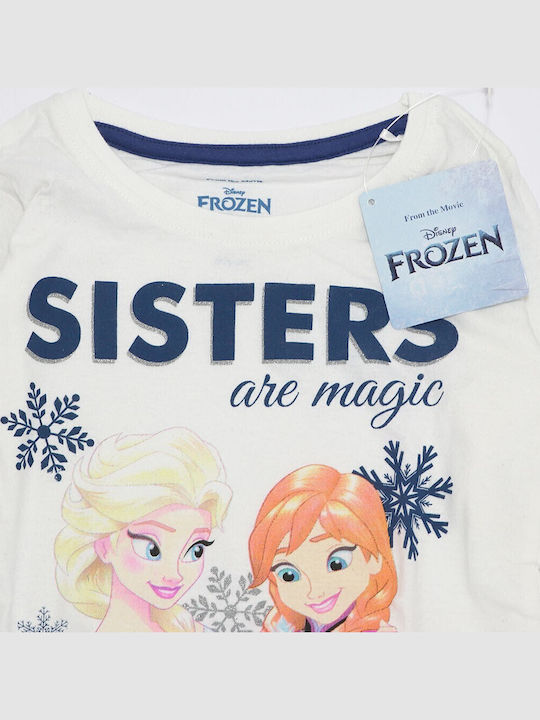 Disney Παιδική Πιτζάμα Χειμωνιάτικη Γκρι Frozen