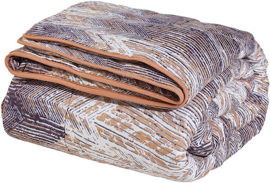 Das Home Пухено Единично с Пълнеж Microfiber 160x240бр Happy Синьо