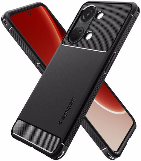 Spigen Rugged Armor Back Cover Πλαστικό 2mm Μαύρο (OnePlus Nord 3)