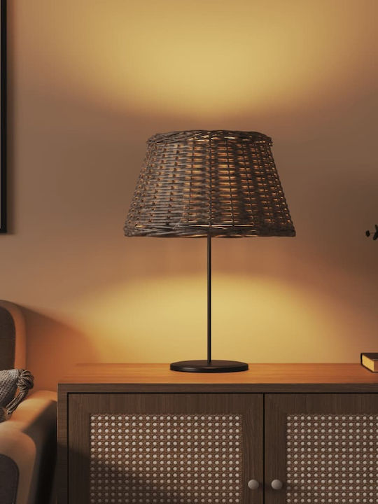 vidaXL Round Lamp Shade Brown with Diameter 50cm