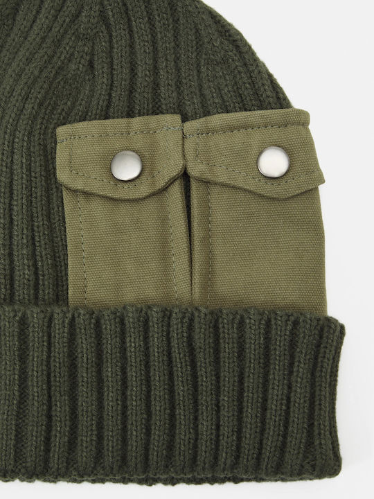 Alpha Industries Ribbed Beanie Cap Khaki