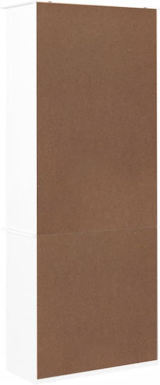 Βιβλιοθήκη Λευκή 77x35x186.5εκ.