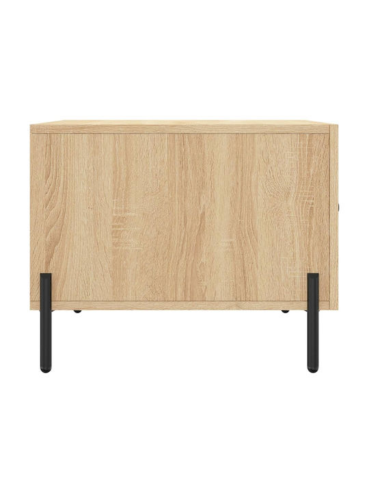 Square Side Table Wooden with Drawers Sonoma Oak 2 Pieces M50xL50xH40cm