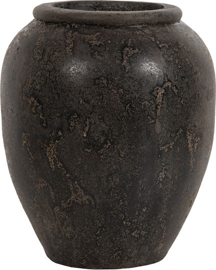 HomeMarkt Διακοσμητικό Βάζο Πήλινο Sparta Γκρι Φ21xΥ49cm