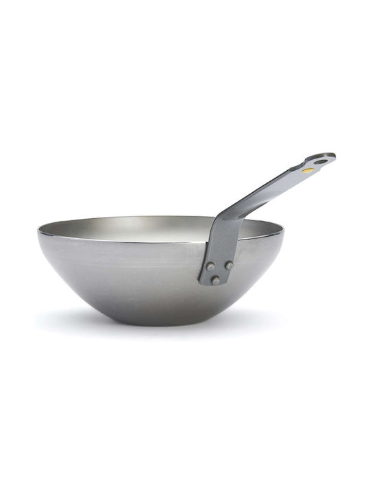 De Buyer Wok από Ανθρακούχο Χάλυβα 24cm