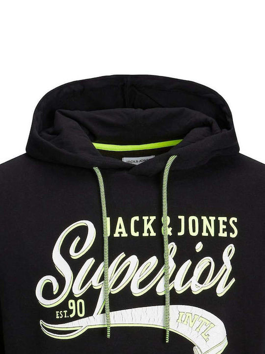 Jack & Jones Herren Sweatshirt mit Kapuze Schwarz