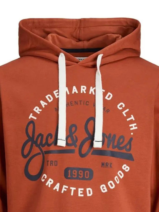 Jack & Jones Herren Sweatshirt mit Kapuze Rot