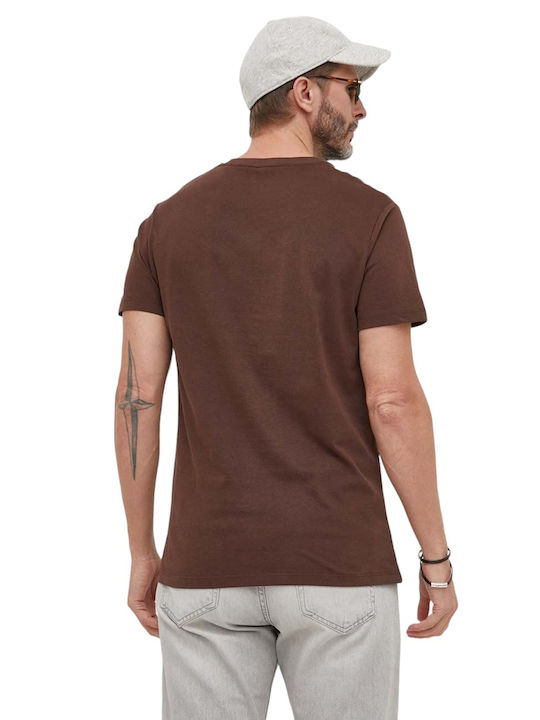 Pepe Jeans Men's Short Sleeve T-shirt Brown