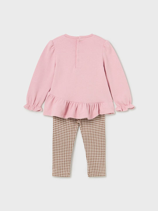 Mayoral Kinder Set mit Leggings Winter 2Stück Rosa