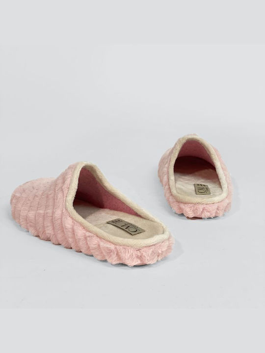 Ipatios Women's Slippers with Fur Pink