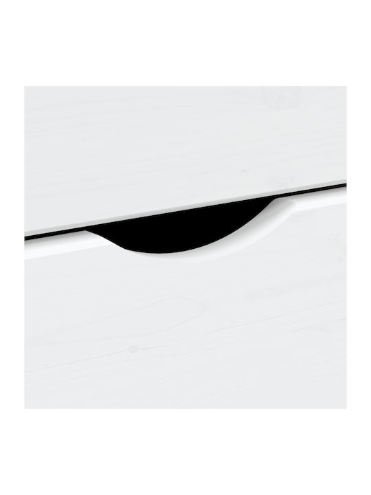 Office Storage Solid Wood Drawer White L34xW39xH65.5cm