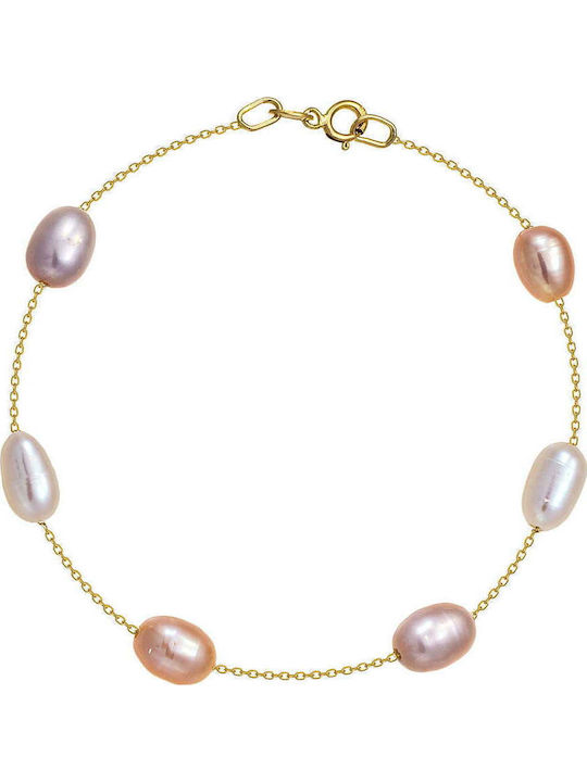 Ioannis Kosmima Set with Necklace from Gold 14K with Pearls
