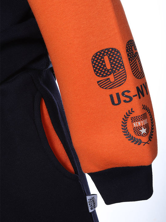 Matoufrance Kids Sweatpants Set Orange 2pcs