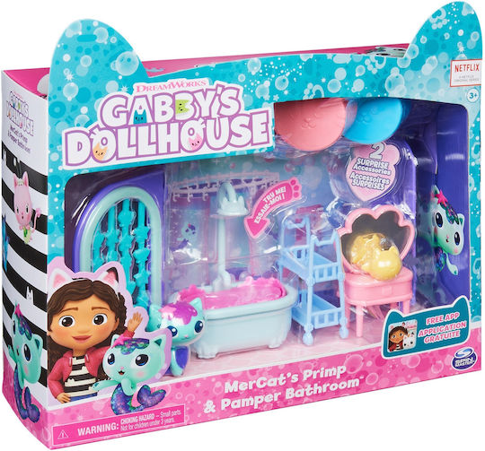 Spin Master Miniature Toy Gabbys Dollhouse Deluxe Room Gabby's Dollhouse Pink for 3+ Years Old (Various Designs/Assortments of Designs) 1pc
